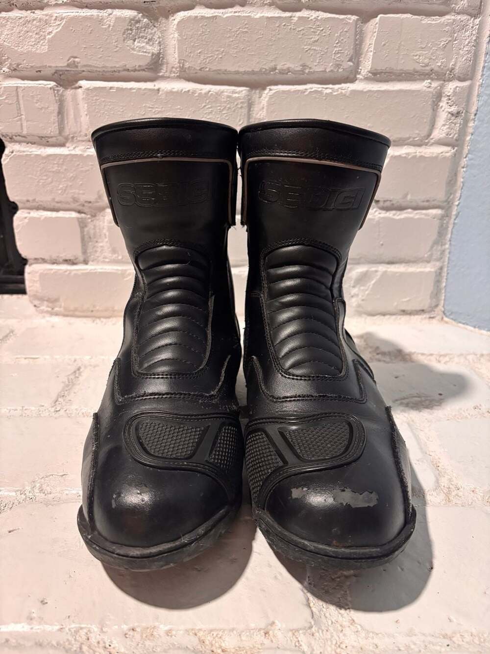 Sedici Antonio Waterproof Motorcycle Boots Mens Size 13, Black